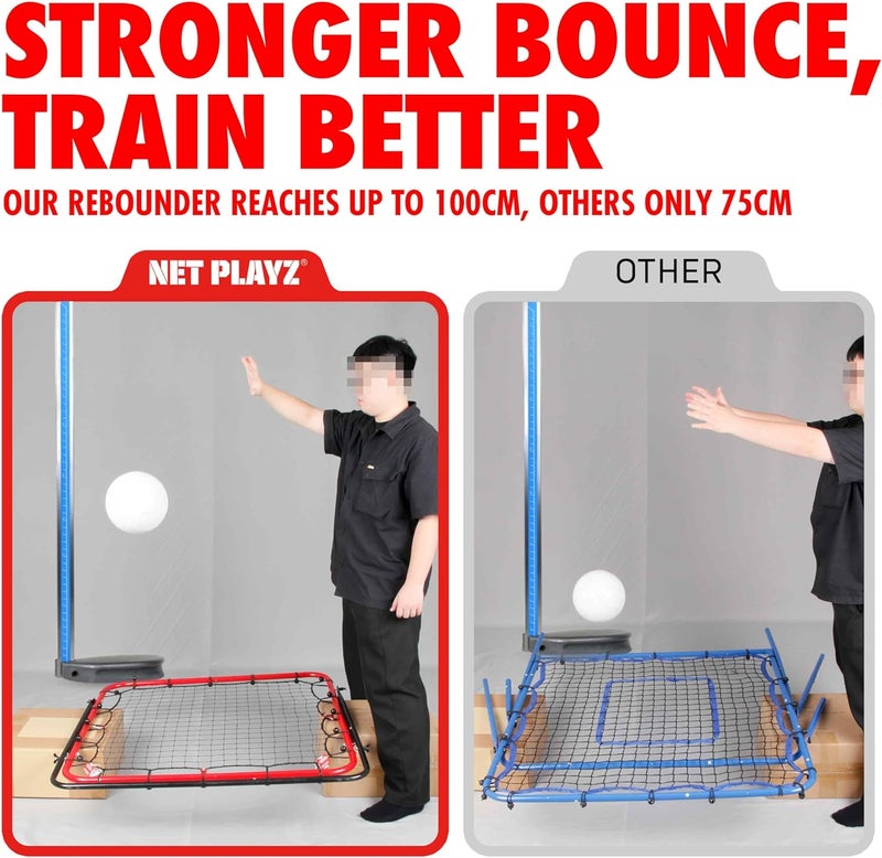 TGU Soccer Rebound Net Rebounder | Skill Training Gifts, Aids & Equipment for Kids Teens & All Ages - Kick-Back/Portable, Adjustable Angles - Image 5
